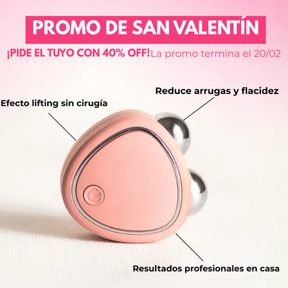 SKINDION | Masajeador facial de microcorriente + Gel conductor de REGALO