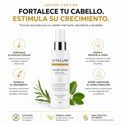HAIR TONIC Anticaída - Recupera tu cabello en menos de 60 días