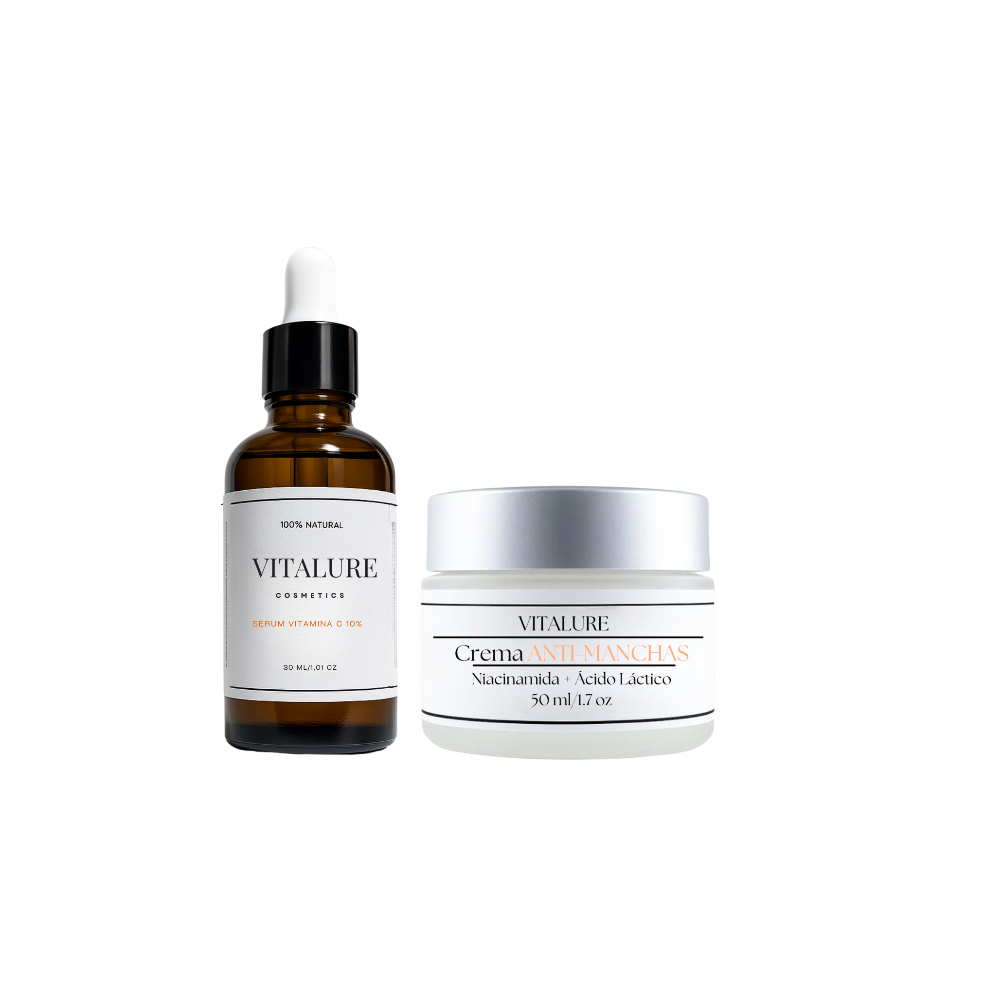 Kit Anti manchas ( Sérum vitamina C + Crema aclaradora)